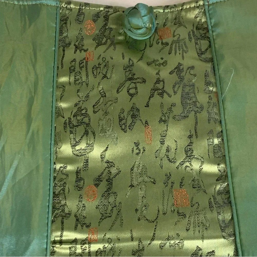 Japanese Kimono HandBag, Silk Purse Womens Brand New Geisha Green Tote - Picture 11 of 14